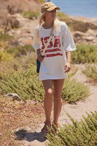 USA BF Tee by Original Retro Brand at Free People, White, S