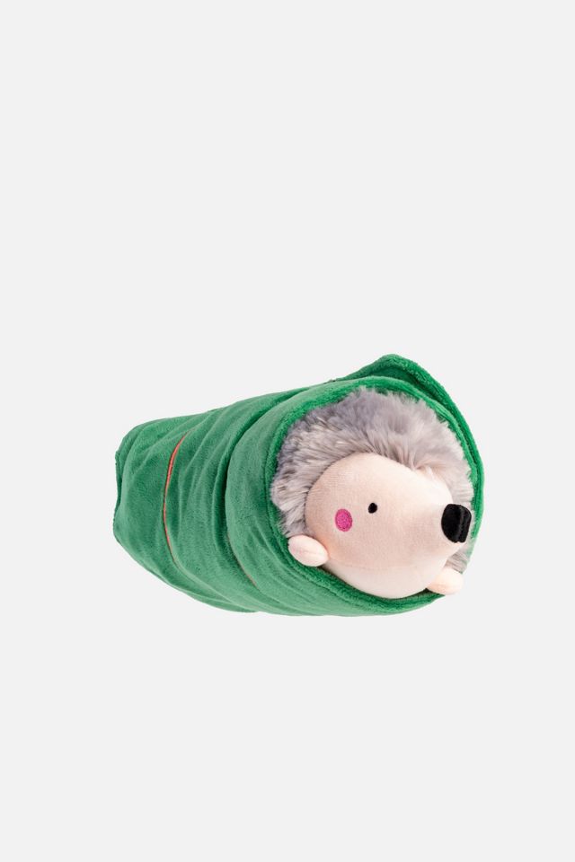 Silver Paw Sleeping Porcupine Dog Toy #2