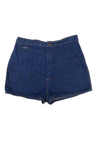 1970s Vintage Le Jean Denim High Waisted Shorts Selected by BusyLady Baca & The Goods