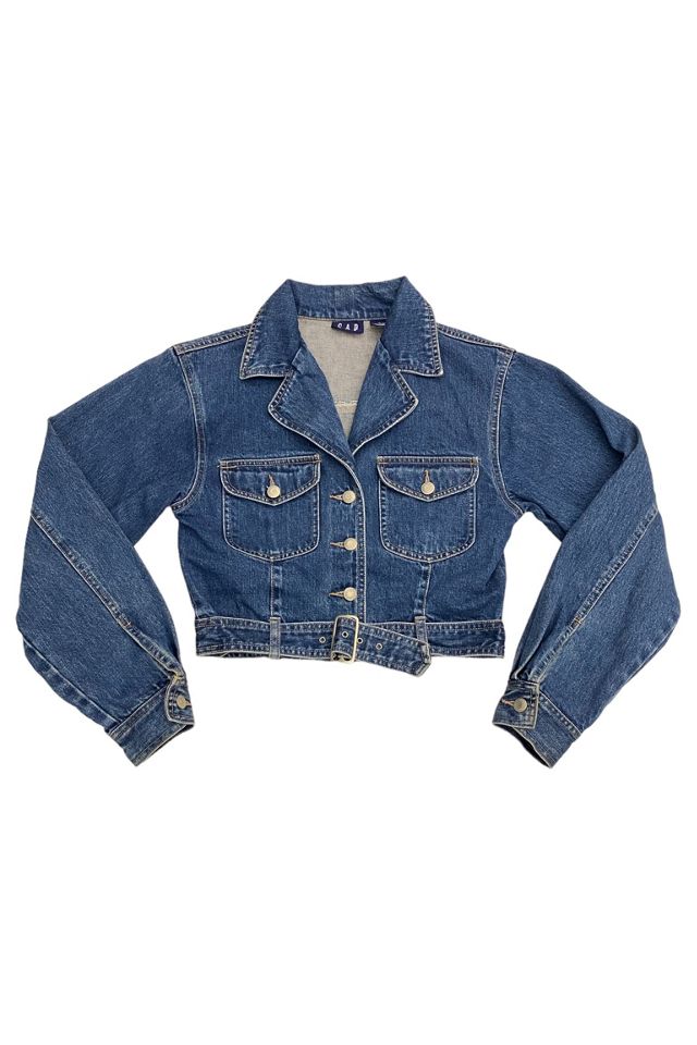 Gap cropped denim outlet jacket