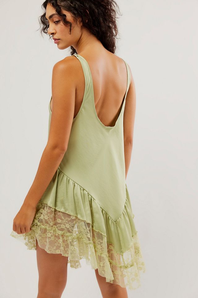 Seamless Low Back Mini Slip By Intimately At Free People, $30, Free People