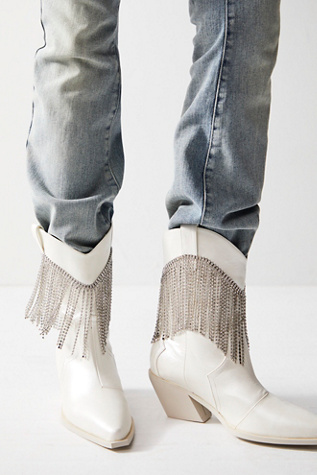 embellished fringed boots
