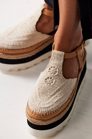 Morning In Mykonos Espadrilles by FP Collection at Free People in Vachetta, Size: US 9