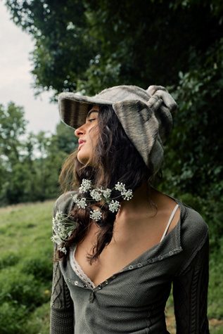 Carter Brushed Plaid Trapper Hat | Free People display picture 2