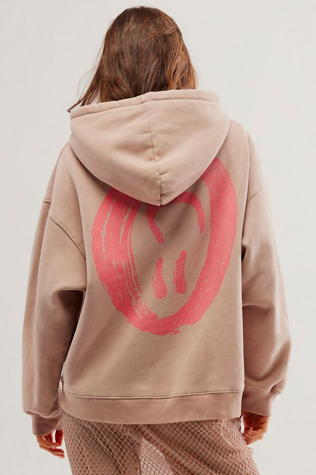 OneTeaspoon Washed Stone Smiley Face Hoodie #1