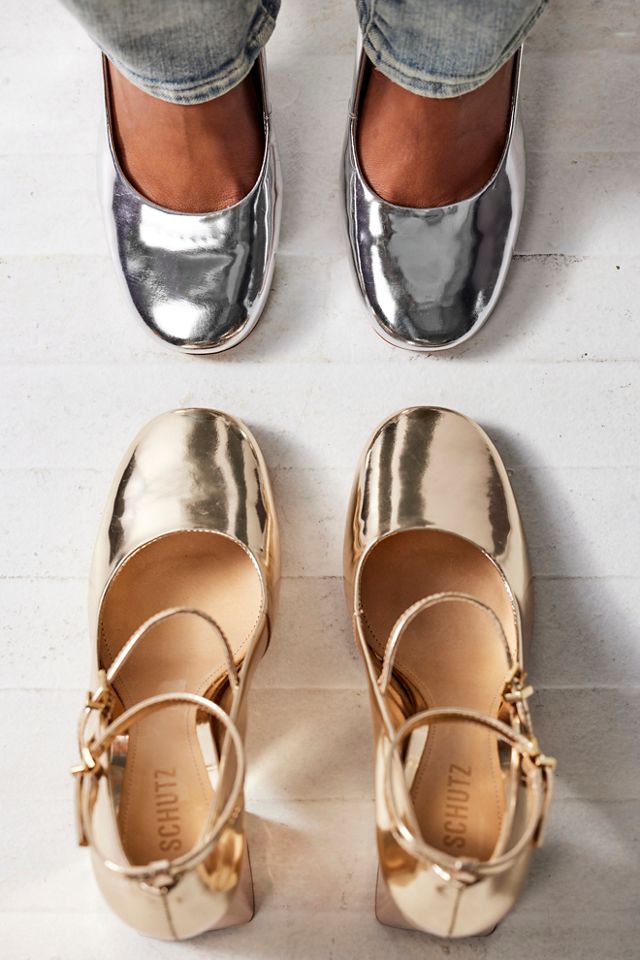 free people gold shoes