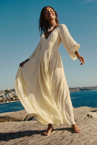 オールインワン・サロペット Elisabetta Franchi Citron Pale Yellow Maxi Dress Shop Sovereign Citron Strappy Maxi Dress | Flo & Frankie