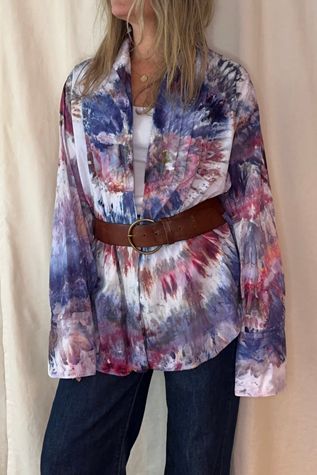 Vintage Hand Dyed Tuxedo Shirt Selected by KA.TL.AK