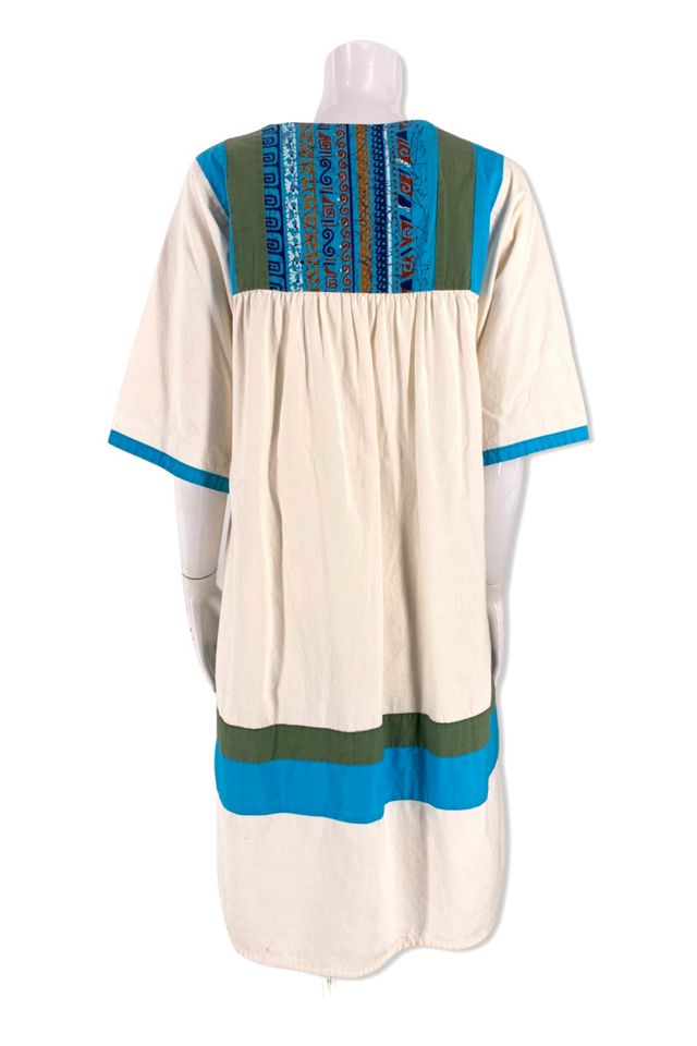 1970s Batik Cotton Peasant Dress Selected By Ritual Vintage #2