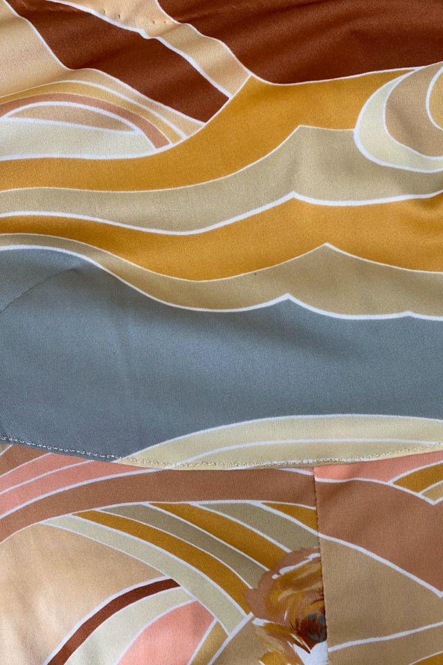 1970s Desert Floral Poly Maxi Dress Selected By Ritual Vintage #2