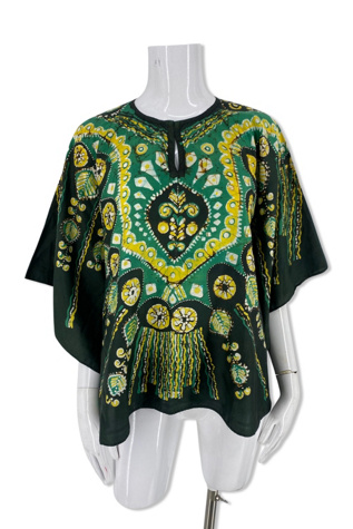 1970s Batik Scarf Top Selected By Ritual Vintage