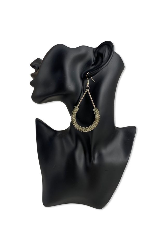 1980s Silver Wrapped Metal Statement Hoops Selected By Ritual Vintage #2