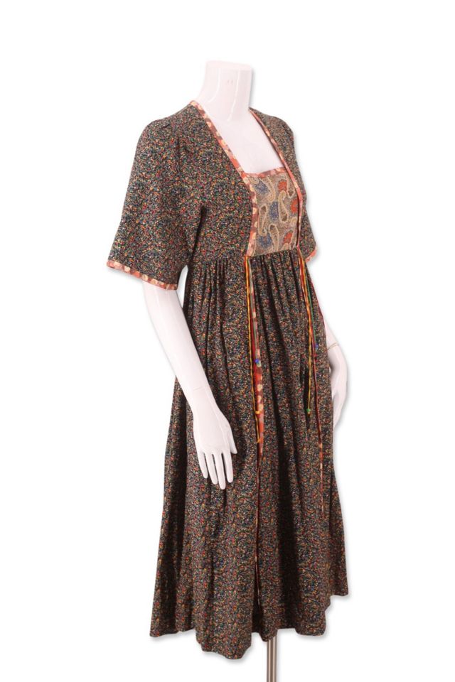 1970s Patchwork Peasant Dress Selected By Ritual Vintage #1