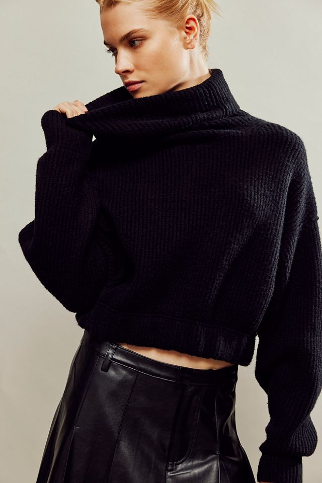 Free people softly structured ribbed turtleneck best sale