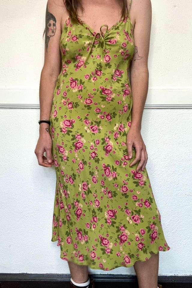 slim fit dress slacks 1980s PUNK Betsey Johnson ROSE PRINT dress small main image 1