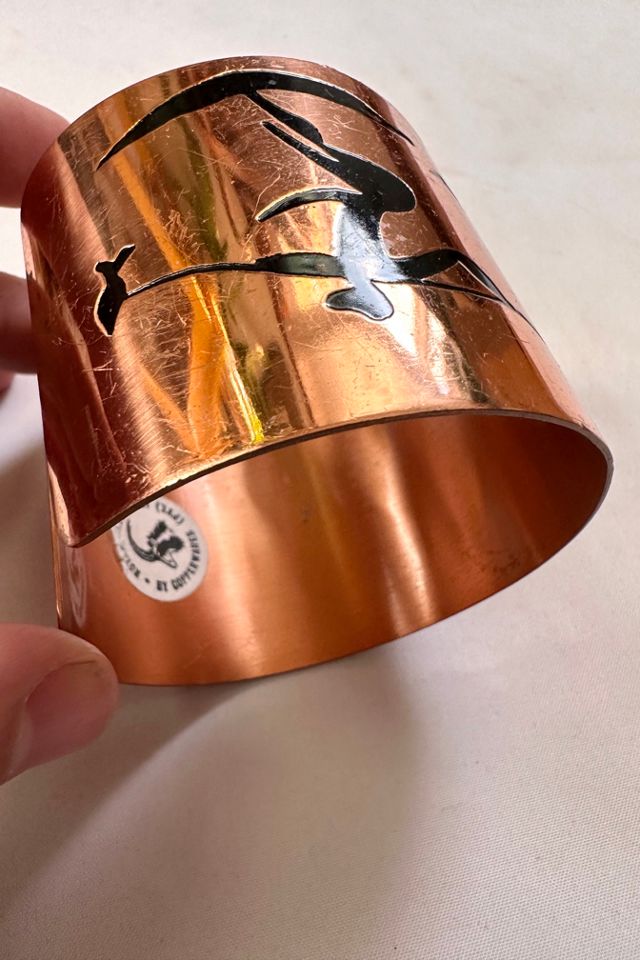 Modernist Copper with Inlay Cuff Selected by Cherry #1