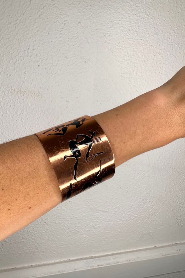 Modernist Copper with Inlay Cuff Selected by Cherry #2