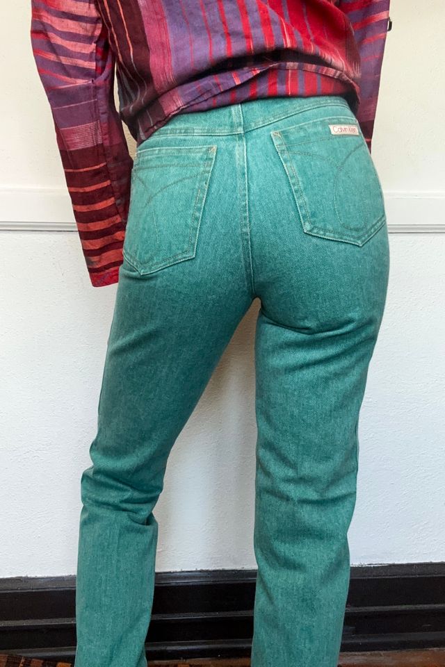 Deadstock Early 80s Green Calvin Klein Denim Pants Selected by Cherry #2
