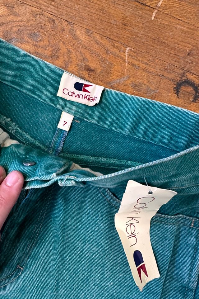 Deadstock Early 80s Green Calvin Klein Denim Pants Selected by