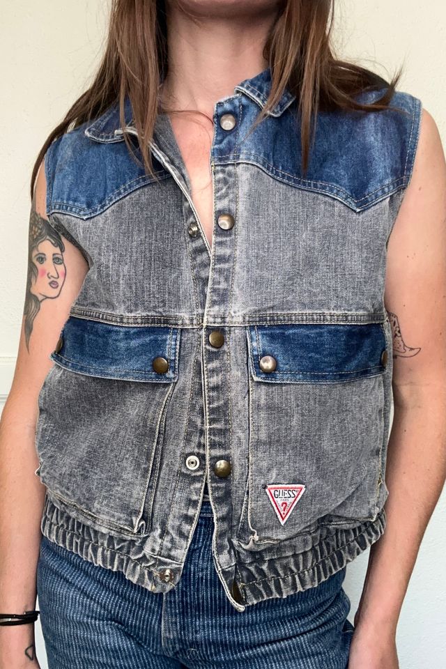 Guess Denim Mini Vest (Medium) 