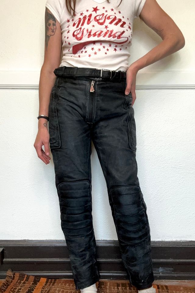 Vintage Hein Gericke Leather Motorcycle Pants