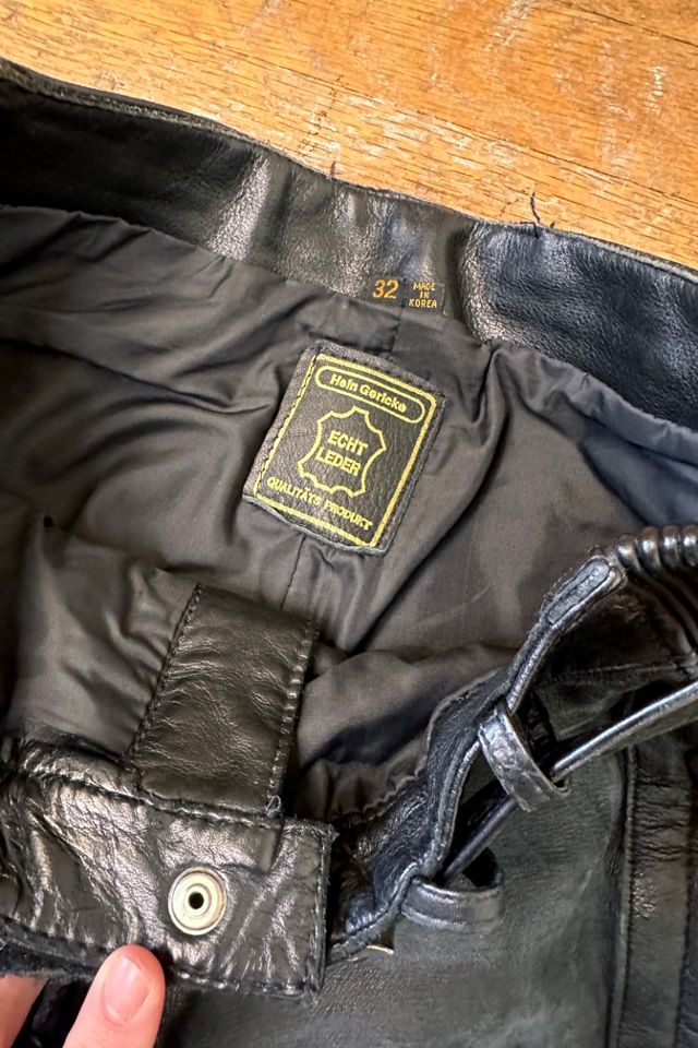 Well Loved Leather Hein Gericke Motorcycle Pants Selected by Cherry