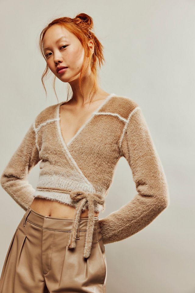 Free people wrap on sale sweater