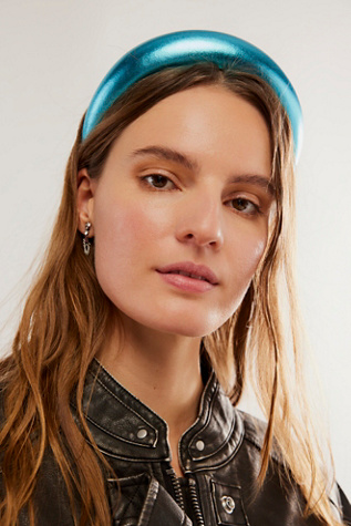 FREE PEOPLE metallic Headband Free People Metallic Silver Mesh Headband – The Thrifty Hippy main image 2