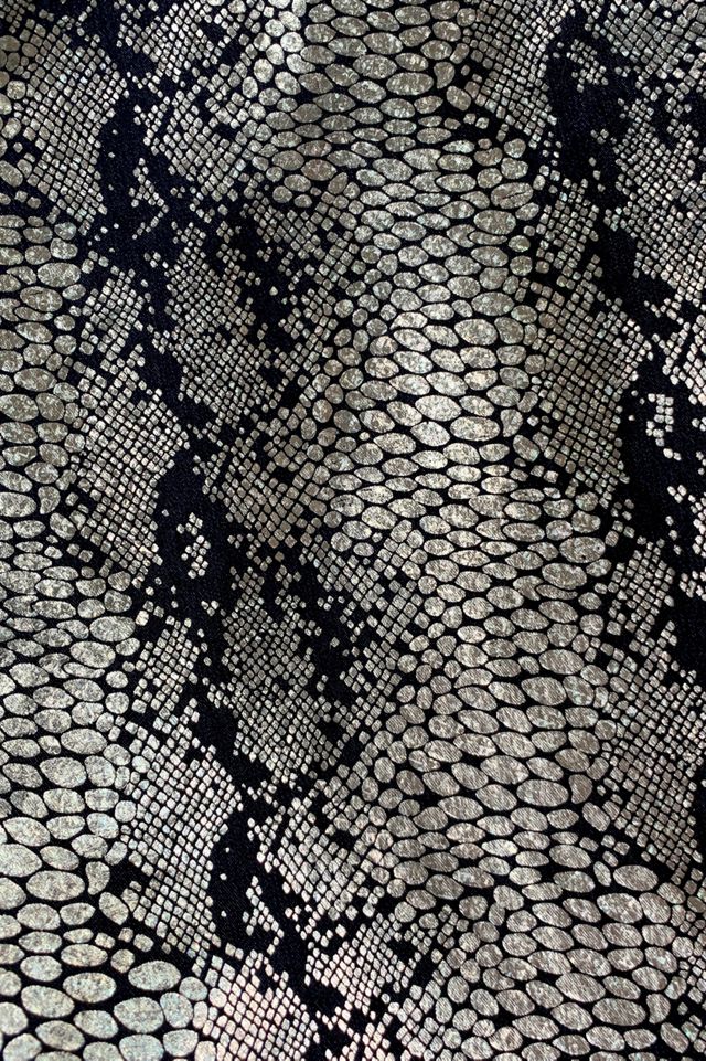 Vintage 1990s Y2K Metallic Print Mini Skirt Selected by SharpLilTeeth #1