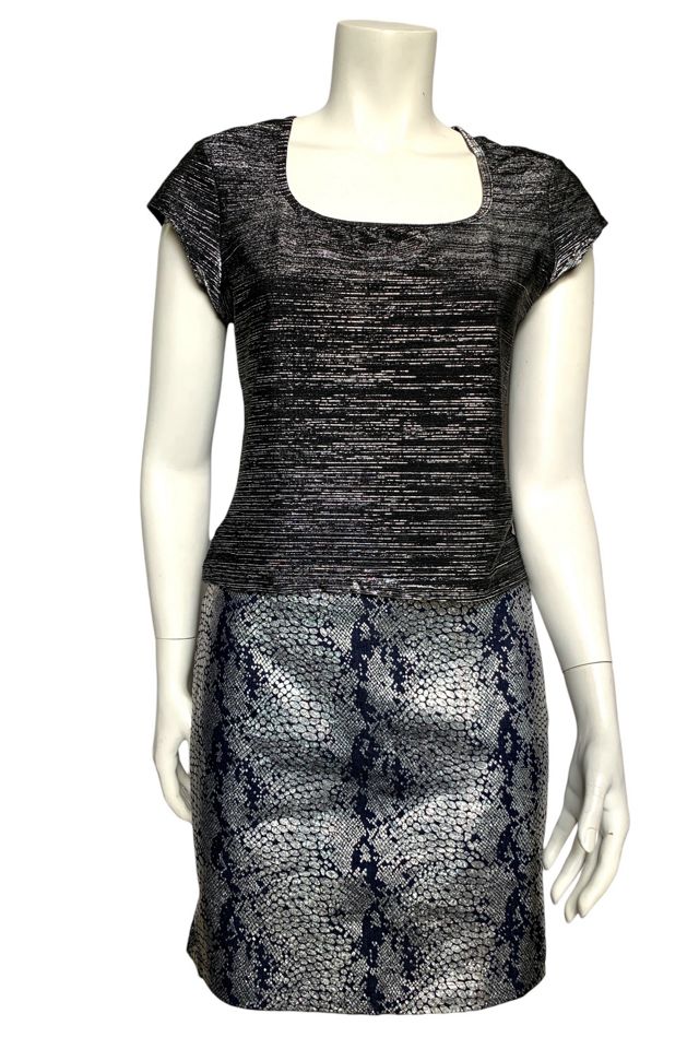 Vintage 1990s Y2K Metallic Print Mini Skirt Selected by SharpLilTeeth #3