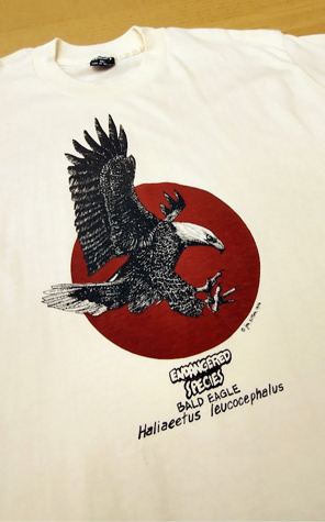 [AFTERMATH] AFTERMATH PIG DYED BALD EAGLE TEE /追跡付 AFTERMATH] AFTERMATH PIG DYED BALD EAGLE TEE /追跡付