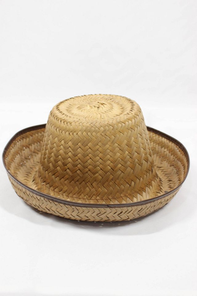 1970s Straw Woven Panama Hat Selected By Moons + Junes Vintage #1
