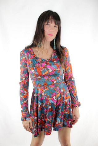 1960s Corky Craig Mini Dress Selected By Moons + Junes Vintage