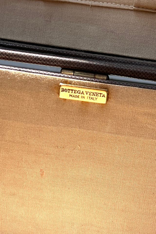 Vintage Bottega Venetta Scuffed Leather Large Suitcase Selected by Anna Corinna #3