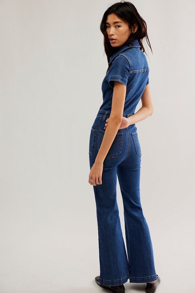 Billie Blue Denim Eastcoast Flare Jumpsuit