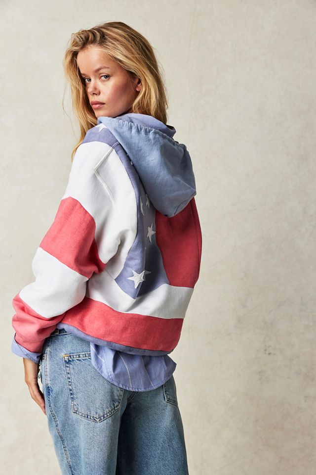 Graphic Hoody - Americana Sleeve - Pullovers