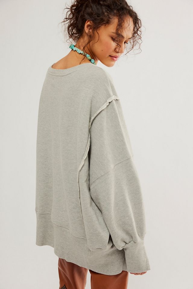 Free People, Sweaters, We The Free Midnight Pullover Heather Gray