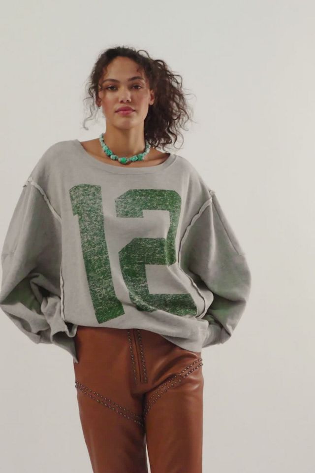 トップス THE TOE : MARYLEBONE SWEATSHIRT Burgundy Crew Neck Sweatshirt