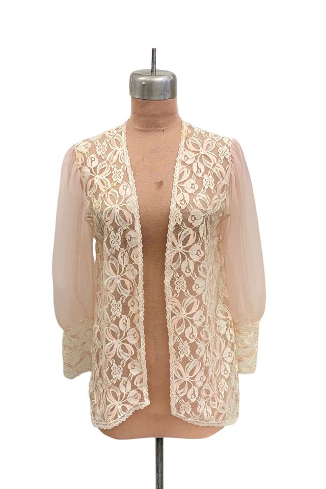 1970s Vintage Lace & Chiffon Duster Jacket Selected by BusyLady Baca & The Goods #2