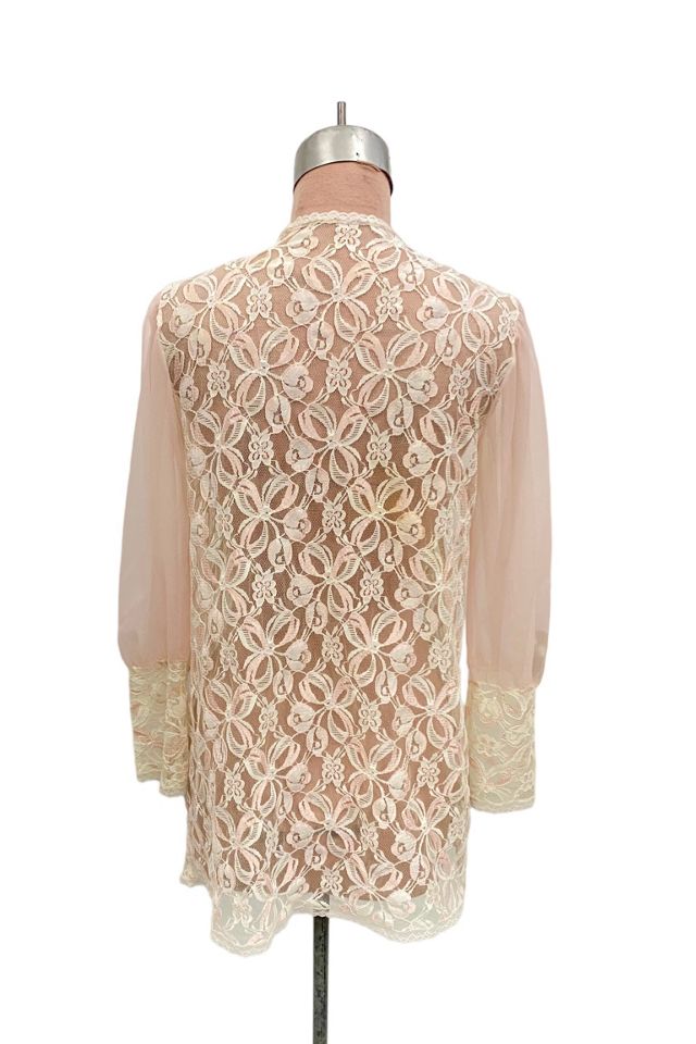 1970s Vintage Lace & Chiffon Duster Jacket Selected by BusyLady Baca & The Goods #3