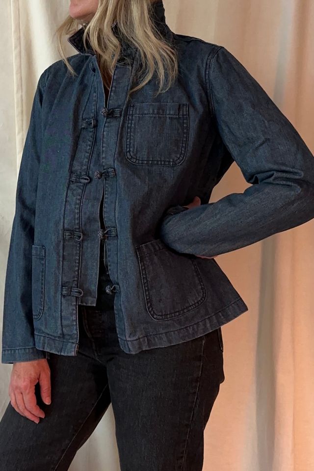 Denim Chore Coat with Knot Closure Selected by KA.TL.AK #1