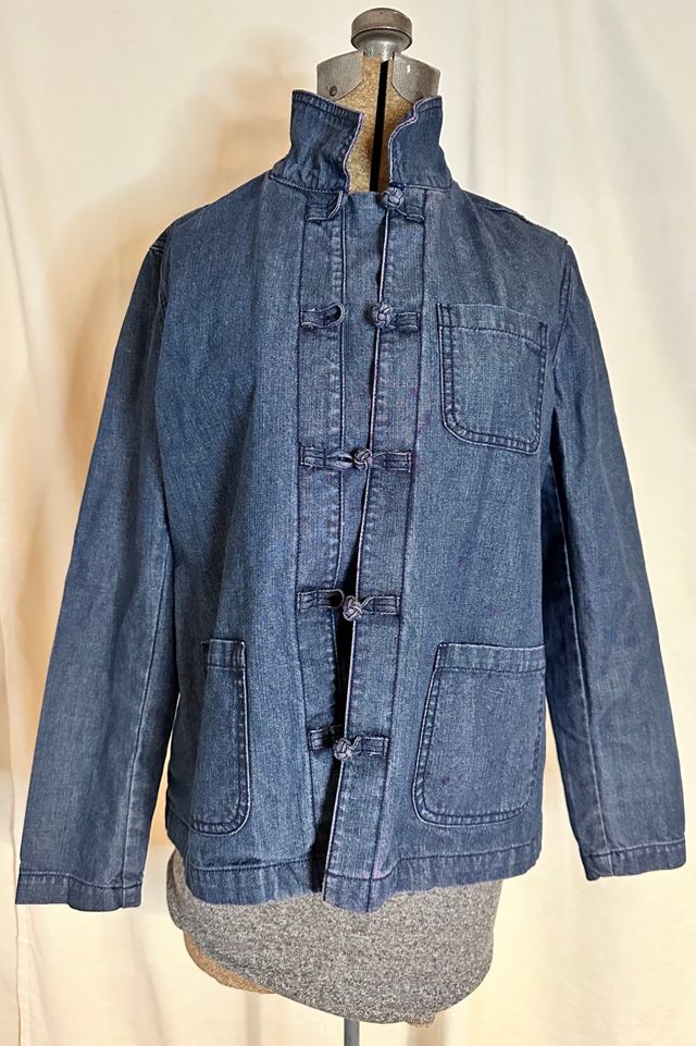 Denim Chore Coat with Knot Closure Selected by KA.TL.AK #2
