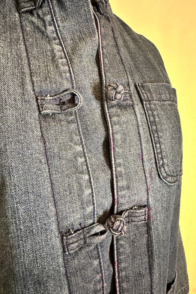 Denim Chore Coat with Knot Closure Selected by KA.TL.AK #3