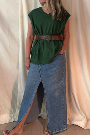 Green Sweater Vest Selected by KA.TL.AK
