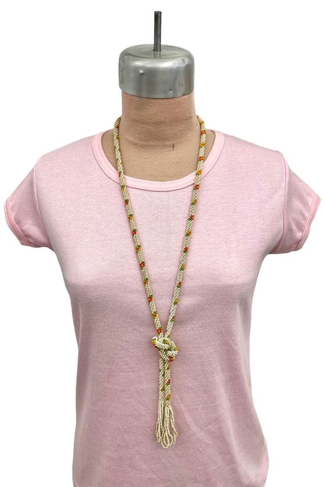Vintage Beaded Tassel Tie Necklace Selected by BusyLady Baca & The Goods #2