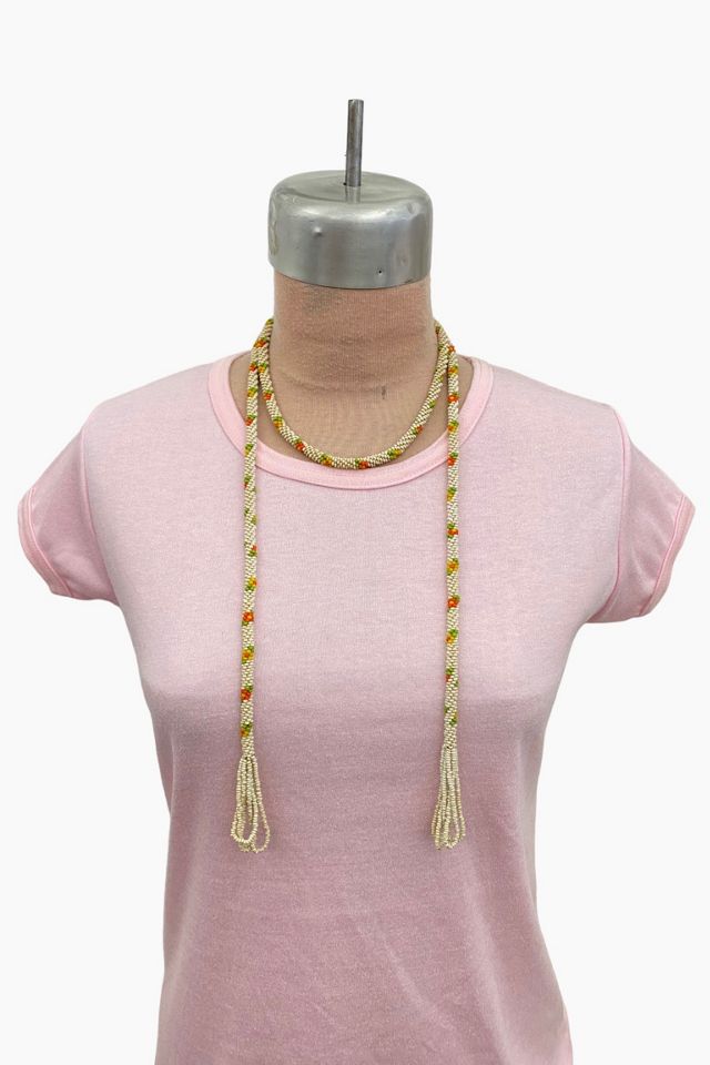 Vintage Beaded Tassel Tie Necklace Selected by BusyLady Baca & The Goods #3