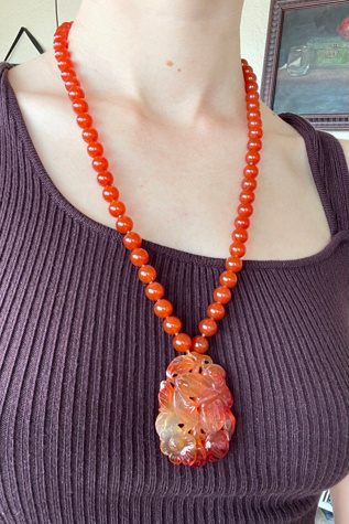 Gump’s Carnelian Necklace Selected by The Curatorial Dept.