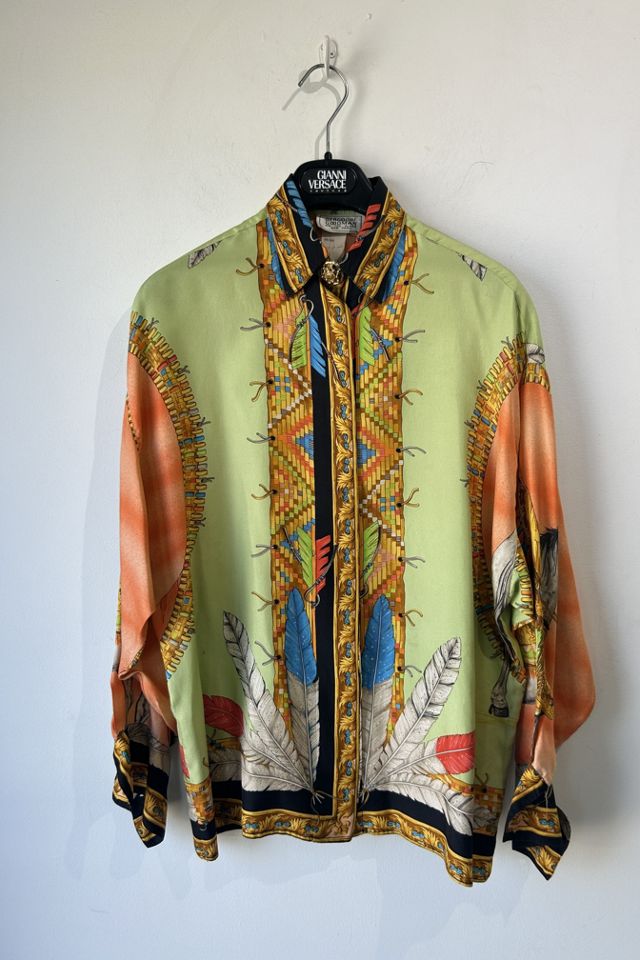Vintage Gianni Versace Silk Printed Top Selected by The Curatorial Dept.