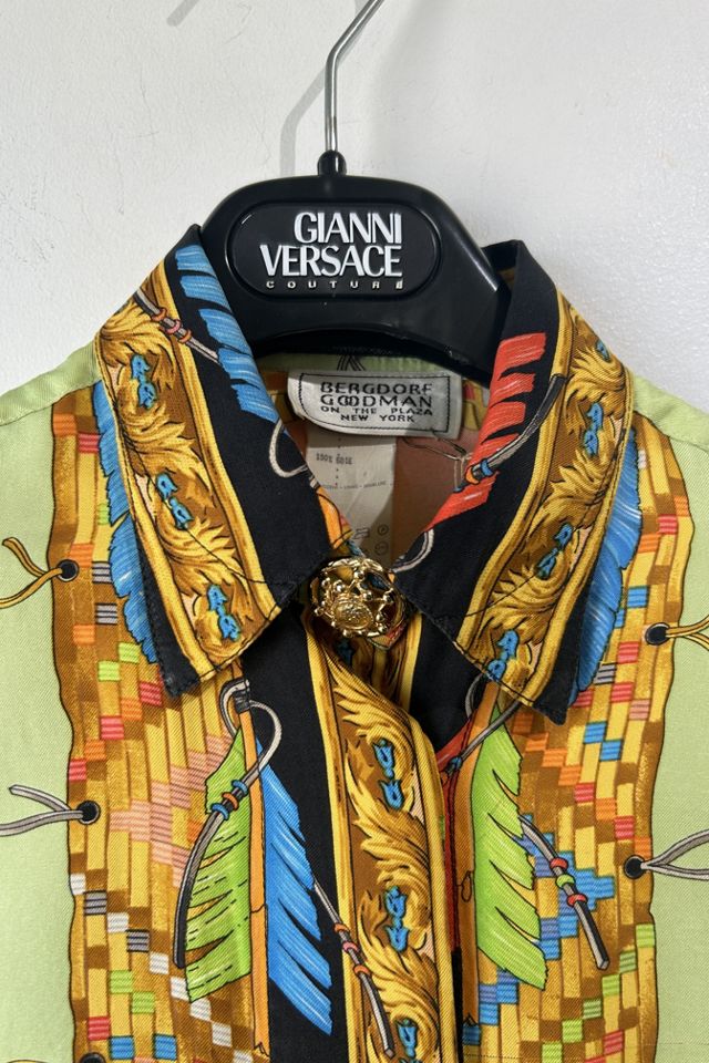 Vintage Gianni Versace Silk Printed Top Selected by The Curatorial