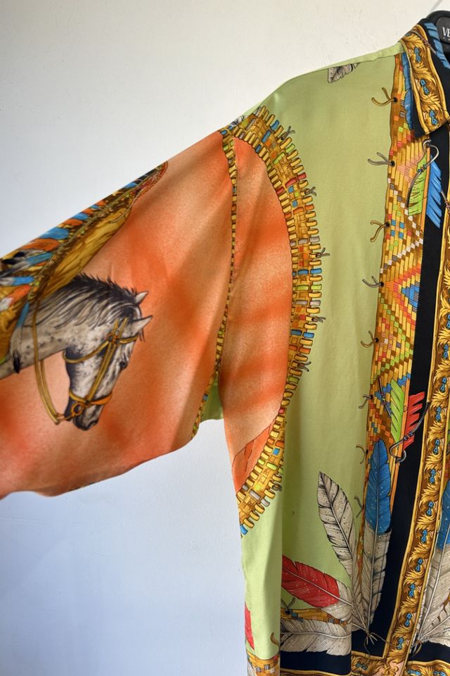 Vintage Gianni Versace Silk Printed Top Selected by The Curatorial Dept.